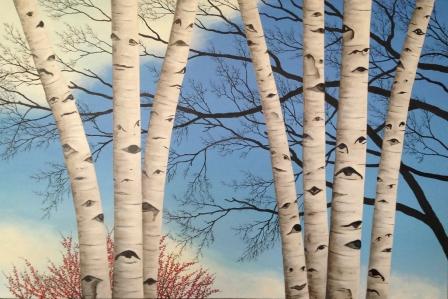 C.J. Lori , Seven Sisters , oil on canvas