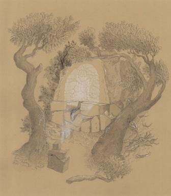 Cartouche as Projection , ink on paper, 17 1/2” x 16 1/2” framed, sold