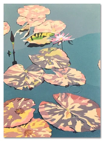 Botanic Gardens: Water Lilies (10/40) , serigraph, 18” x 13”, $290