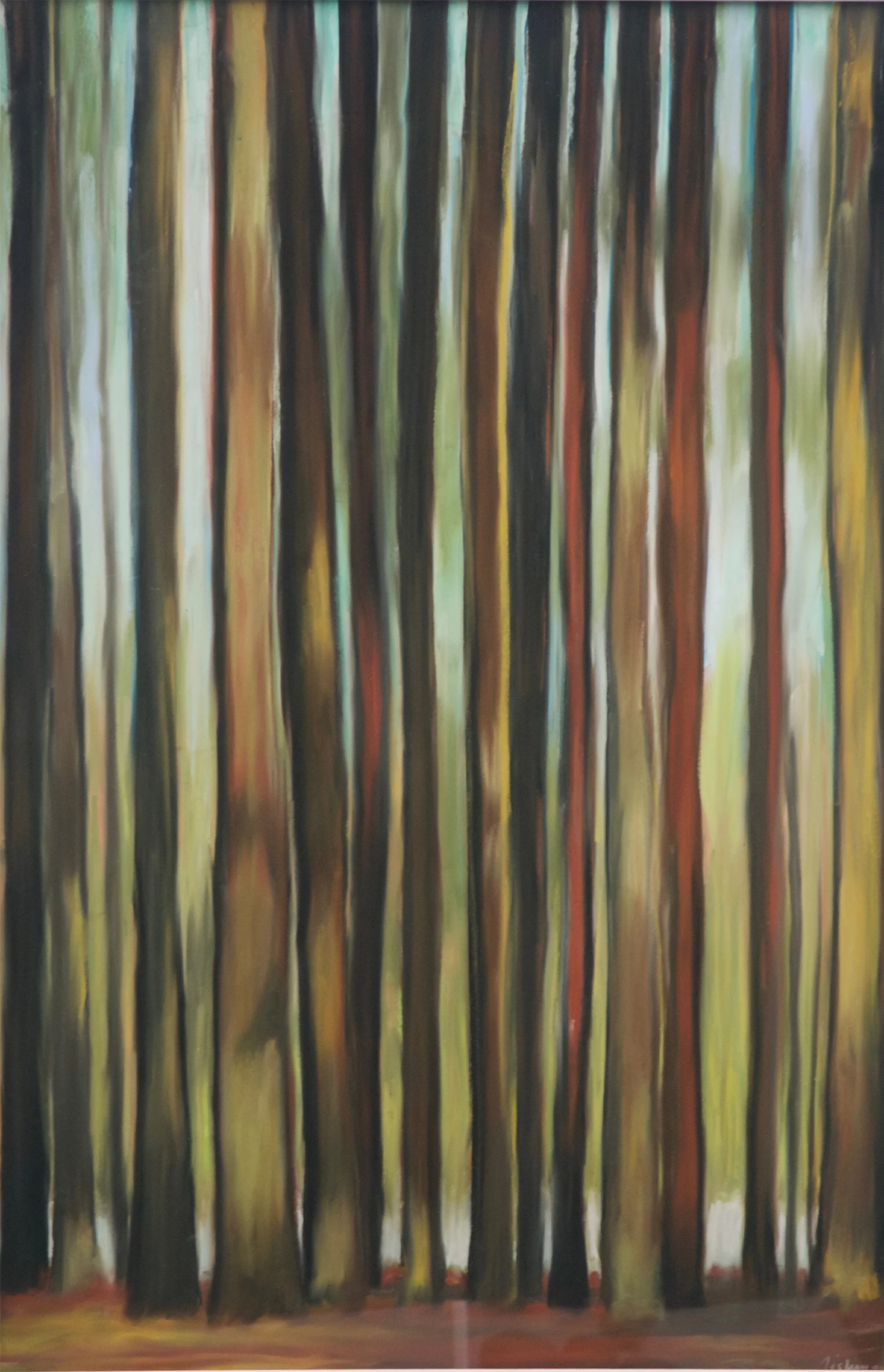 Quitticas , pastel and charcoal on sanded paper, 43" x 31" framed, sold