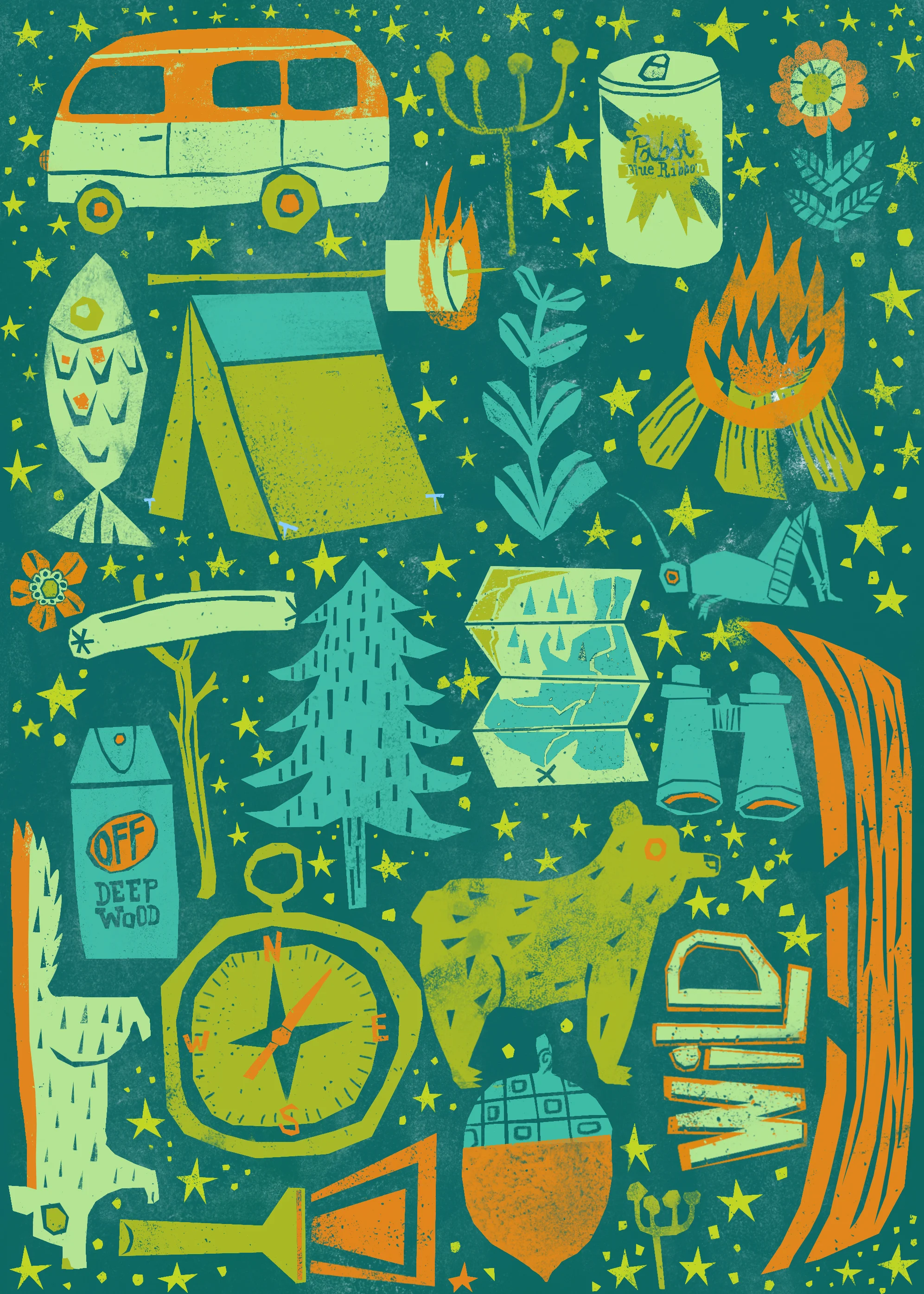 Wild , digital print