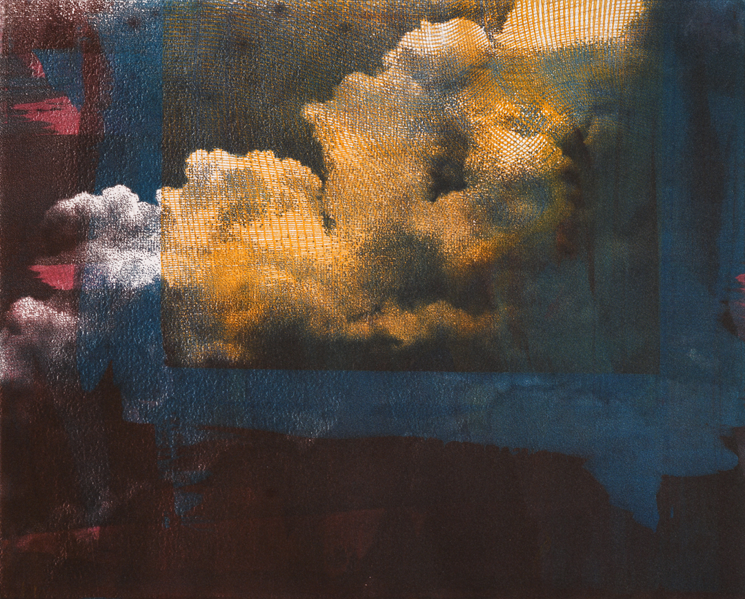 Untitled Cloud , monoprint on paper, 15” x 18 1/2”, $680