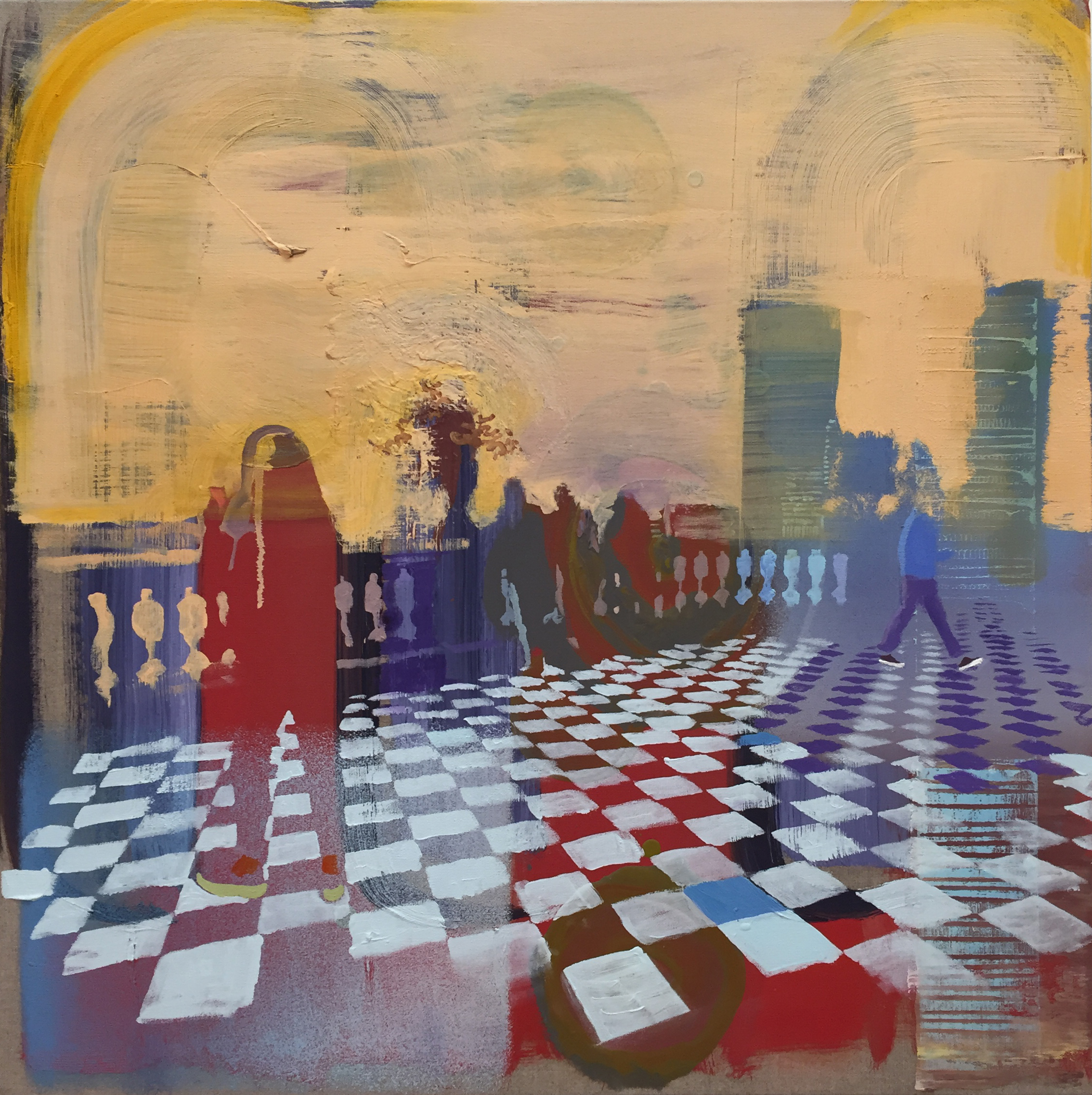 Yellow Sky, oil on linen, 20" x 20", sold