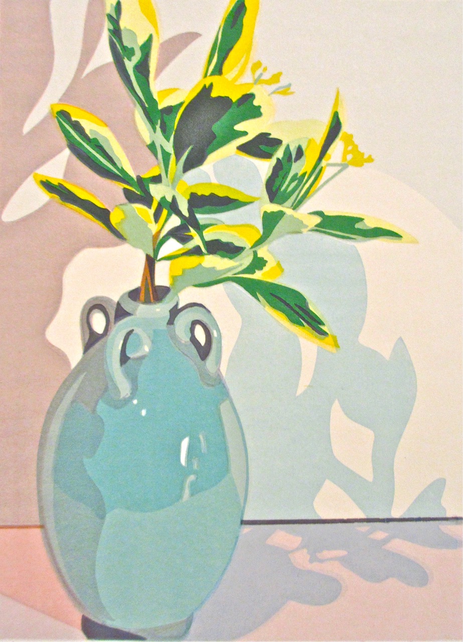 Leaves and Shadow (4/60) , 21 3/4" x 17 3/4" framed, $365; unframed $165
