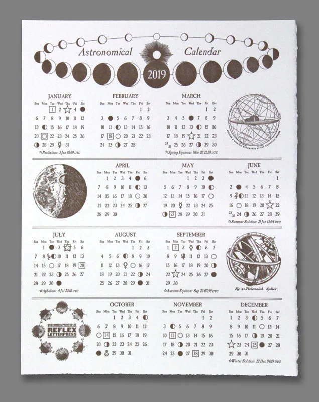 Ted Ollier - 2019 Astronomical Calendar