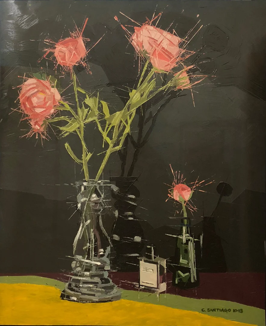 Perfume , oil on mylar, 28” x 24”
