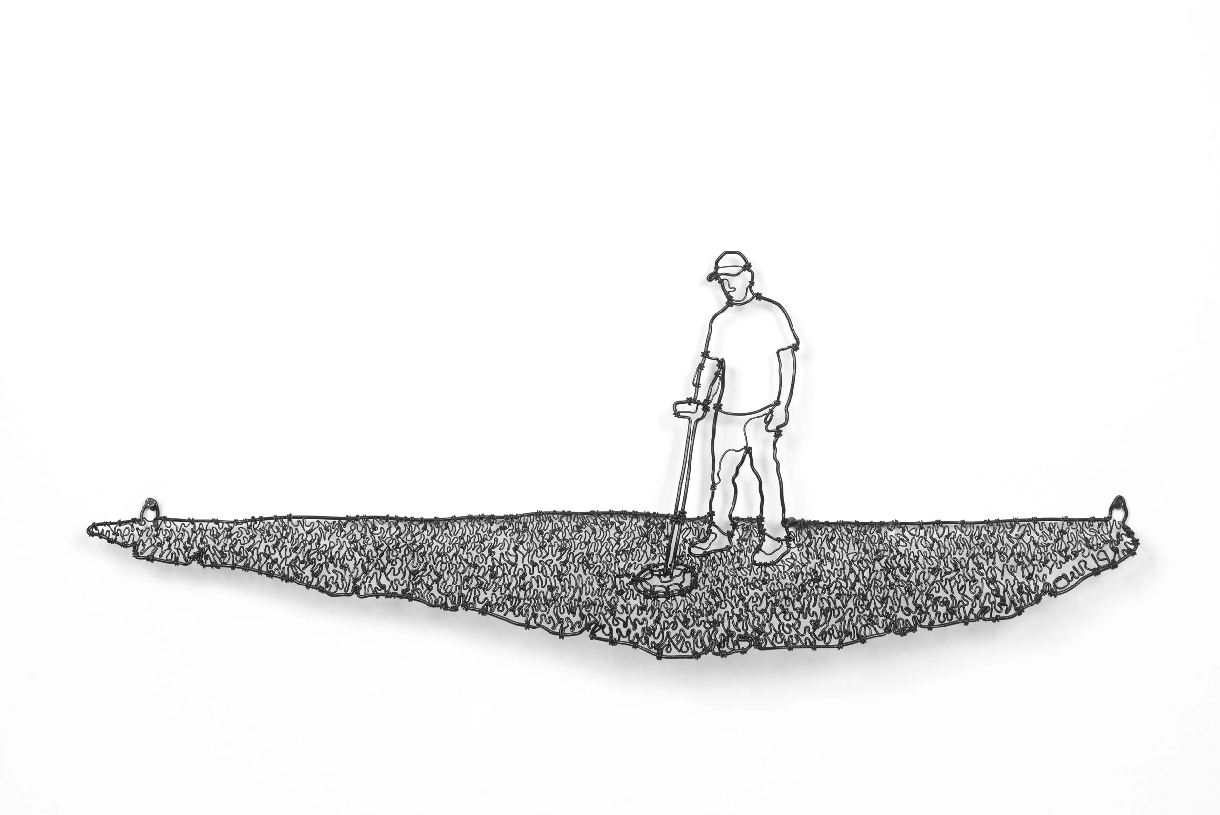 Anytime (Field) , painted steel wire, 5 1/2" x 14" x 1", $600