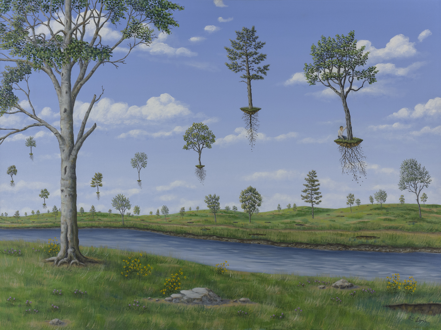 Take Me With You , oil on canvas, 30" x 40", $5,500