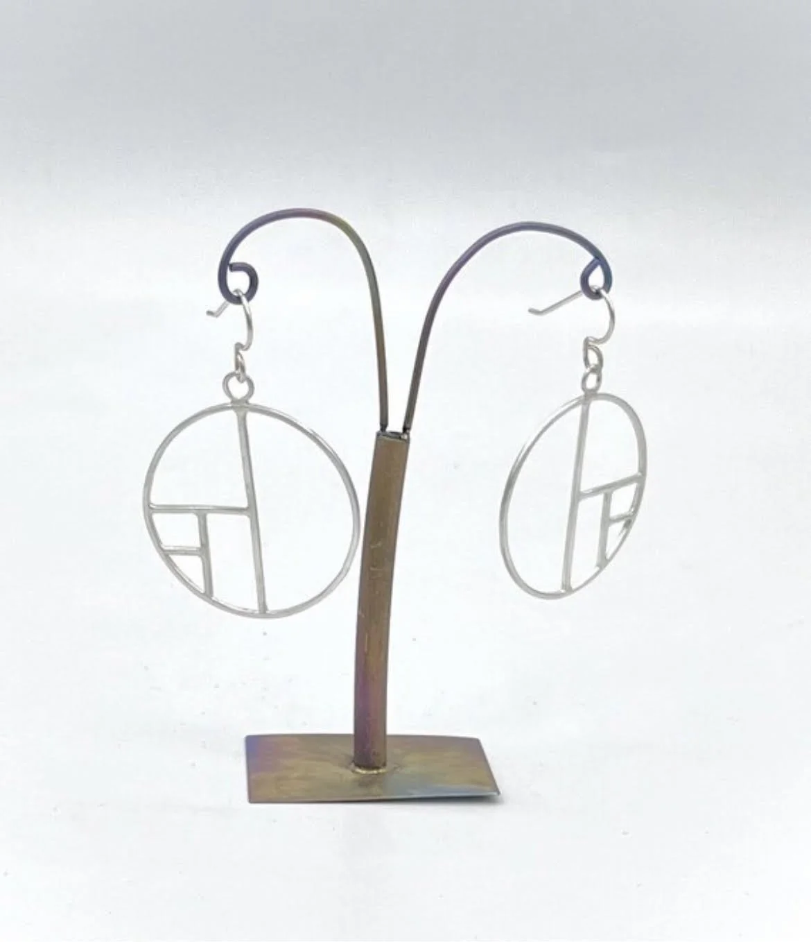 Ilana Krepchin - Fractal Circle Earrings