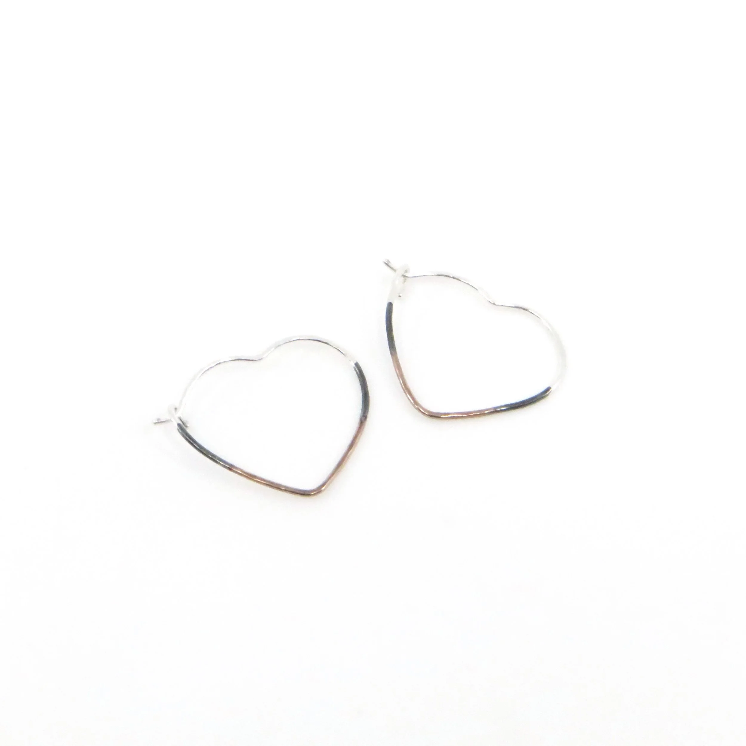 Wendy Jo New - Heart Hoop Earrings