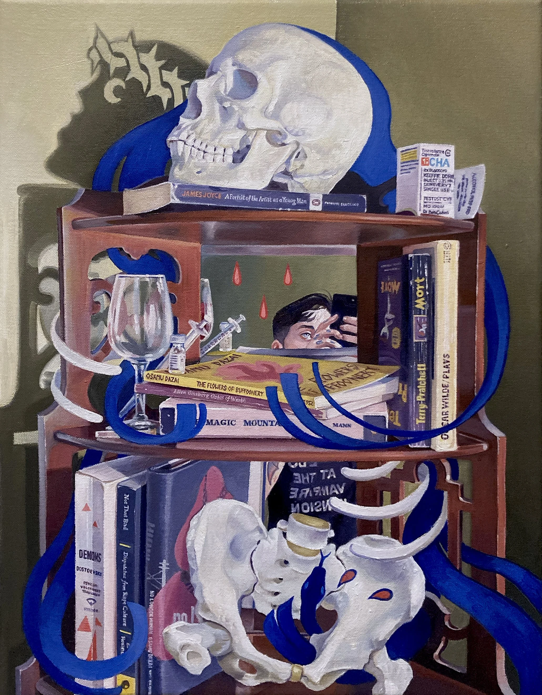   Dorian Keeffe ,  A Portrait of the Artist as a Young Man , oil on canvas, 18" x 14", $1,200 