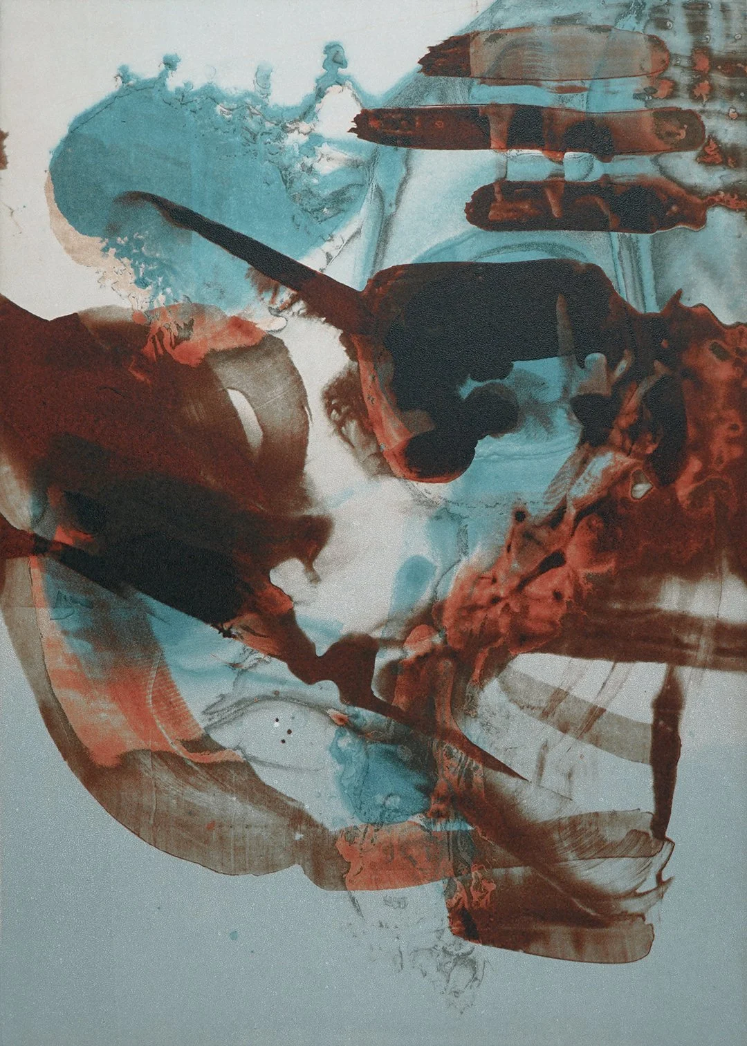   Wild Ink (3 Color) , photopolymer etching on BFK Rives, 20 1/2" x 16" framed, $750 