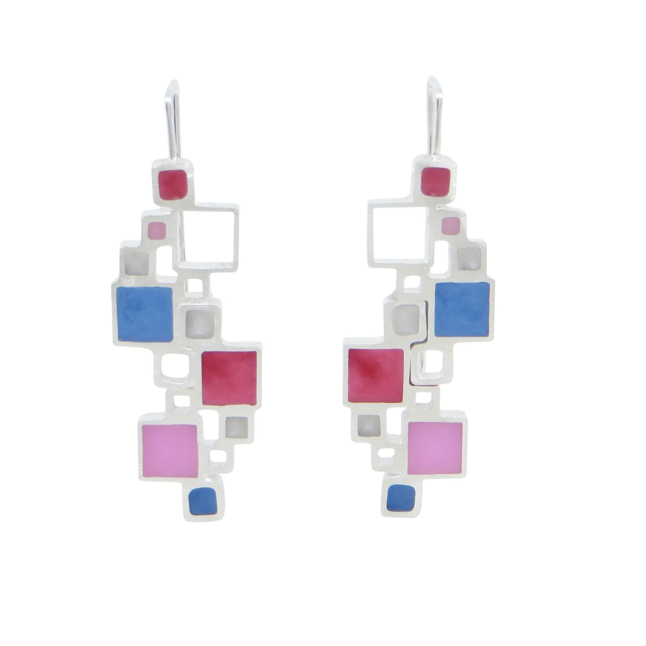 Wendy Jo New - Double Open Squares Earrings