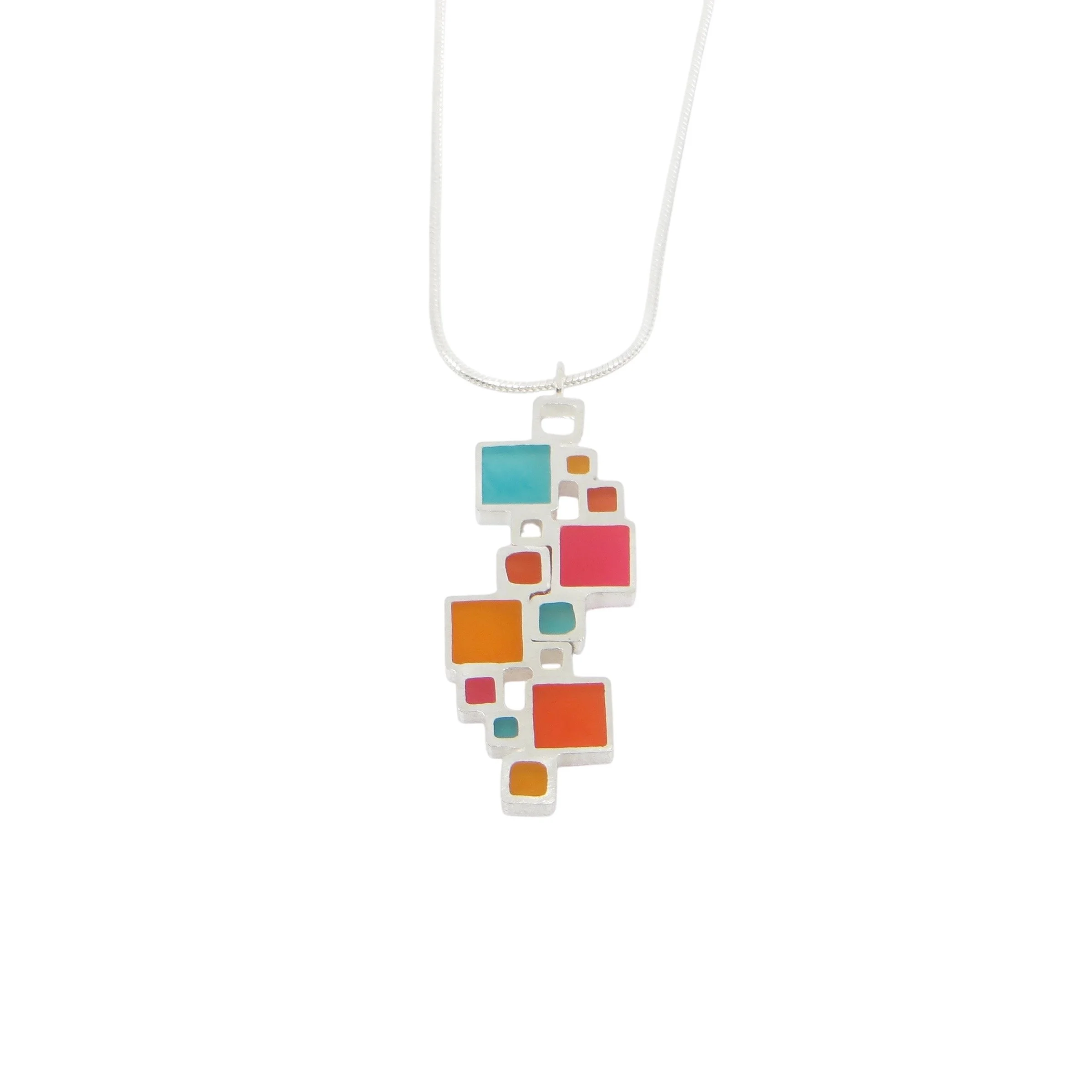 Wendy Jo New - Double Open Squares Necklace