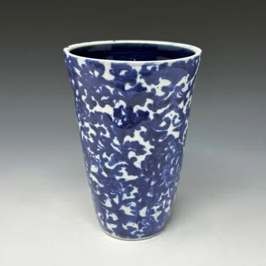 Beverly Carter - Porcelain vase in cobalt blue