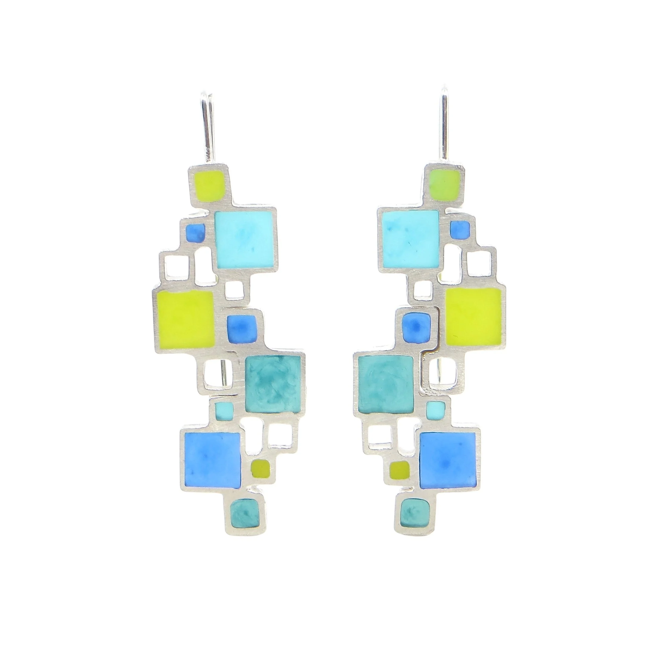 Wendy Jo New - Double Open Squares Earrings