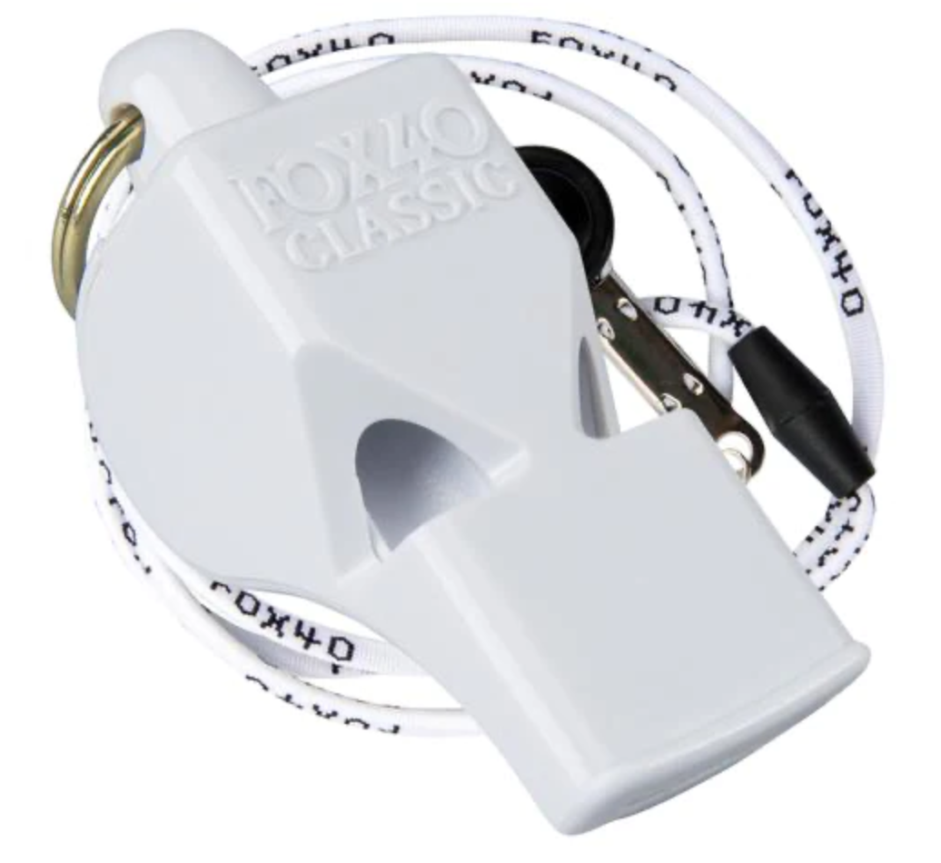 Fox 40 Classic w/ Lanyard (White)