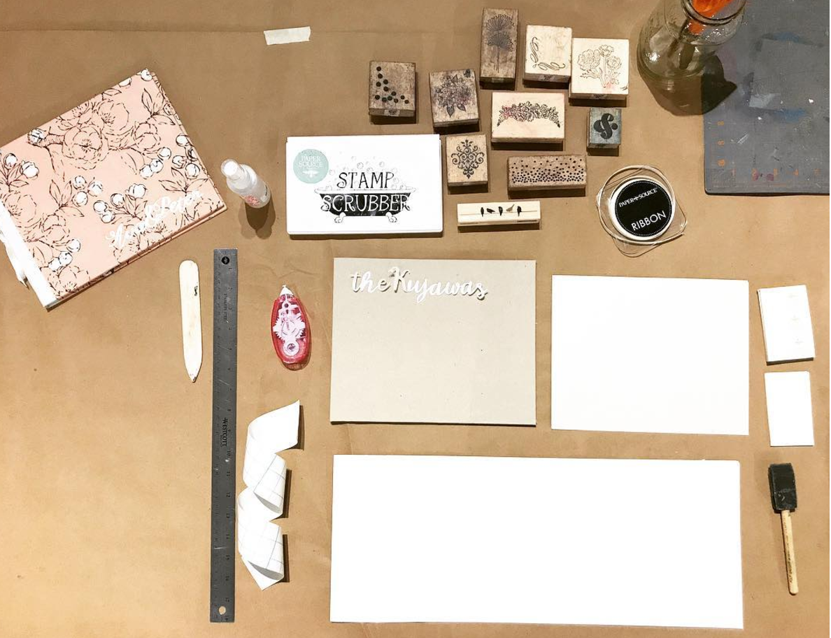 Time for book binding! Missed our DIY Guest Book workshop? Don't worry! Call the shop at 708.445.7700 and see how you can get notified of our next book making event!