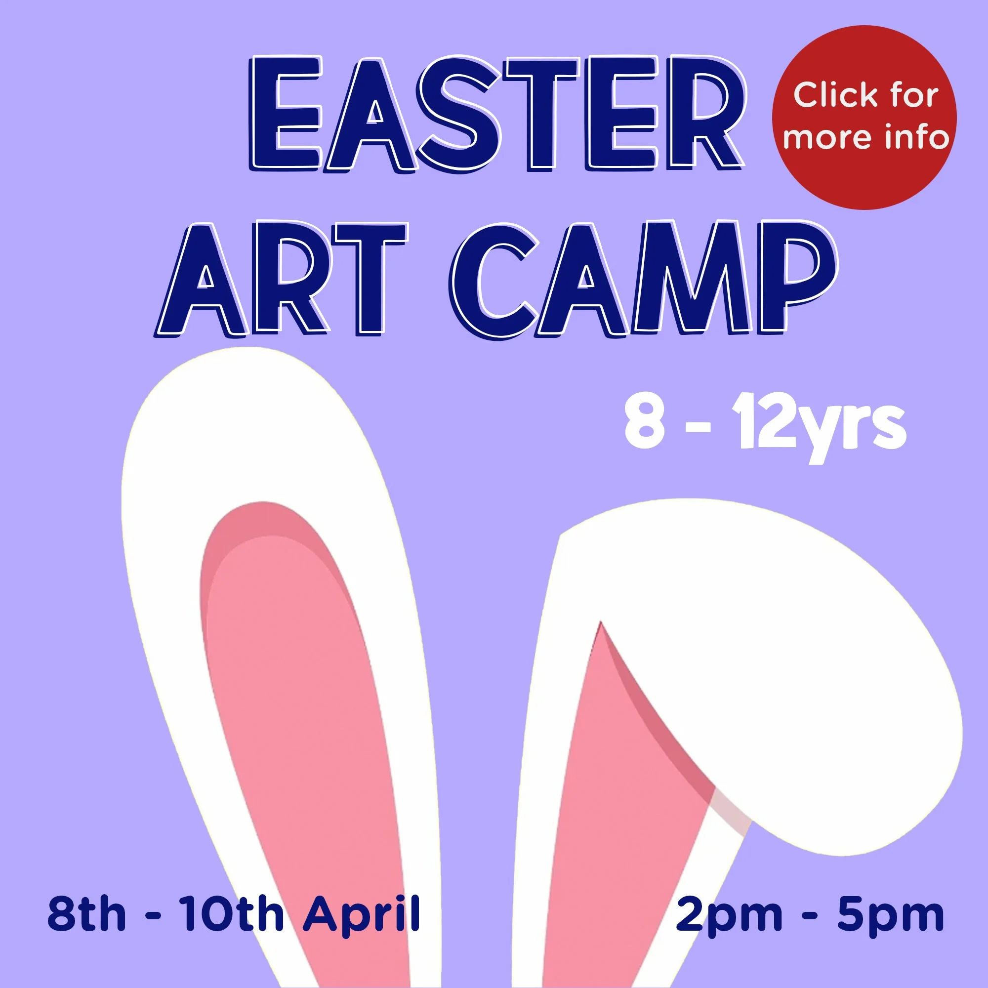 Kids Easter Art Camp (8th - 10th April) - 8 to 12 yrs
