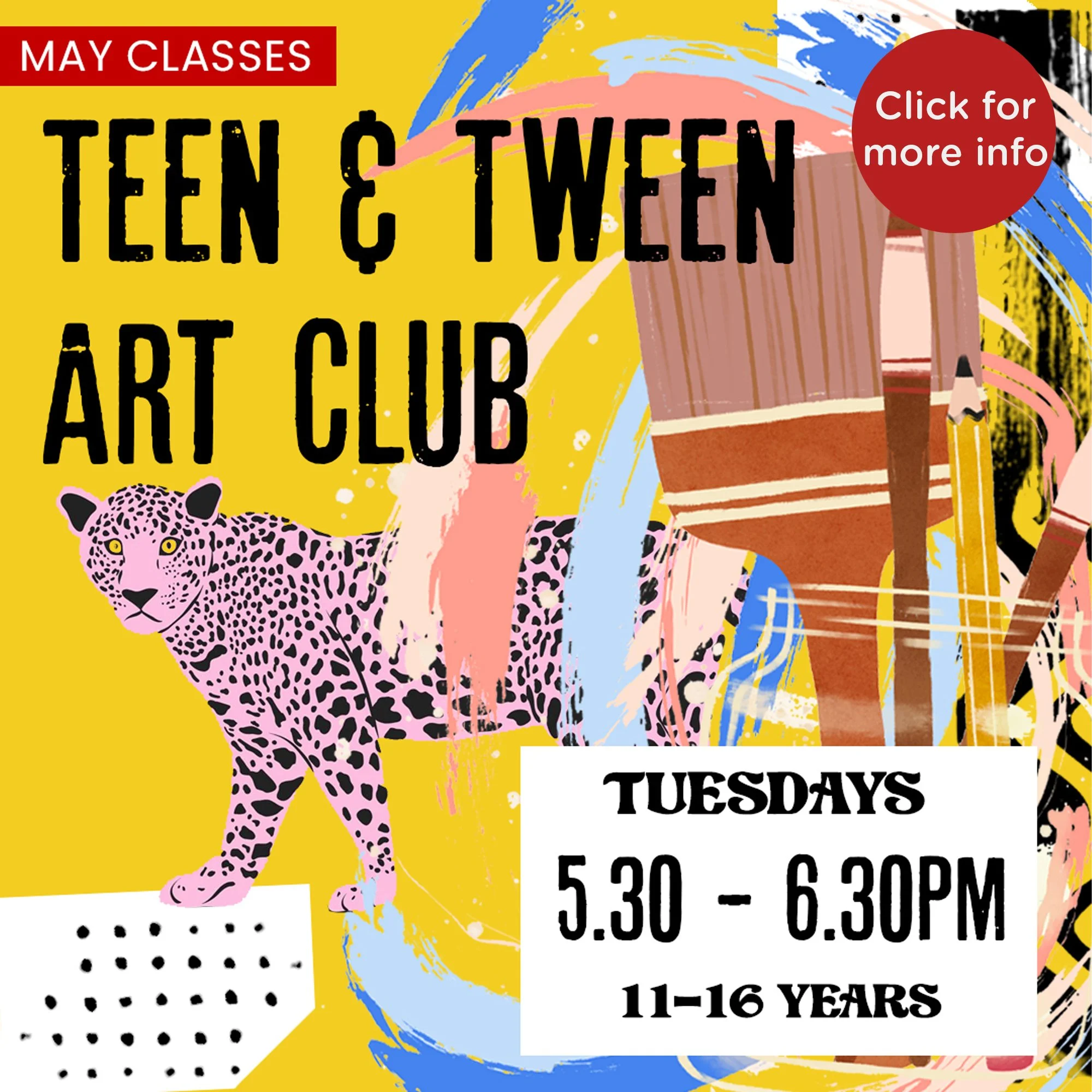 Teen & Tween Art Club (11-16yrs) - May