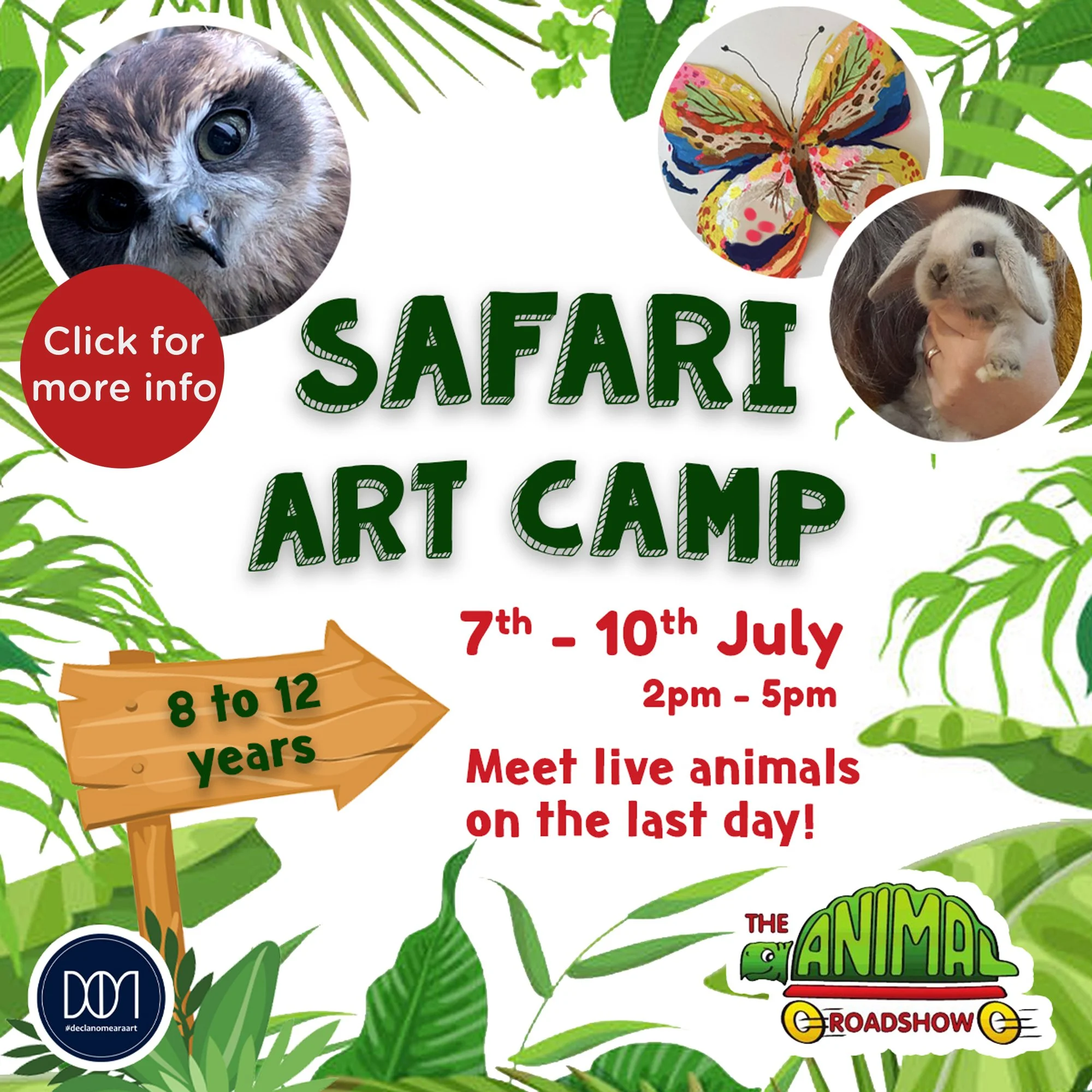 Safari Art Camp (7th-10th July) - 8 to 12 yrs