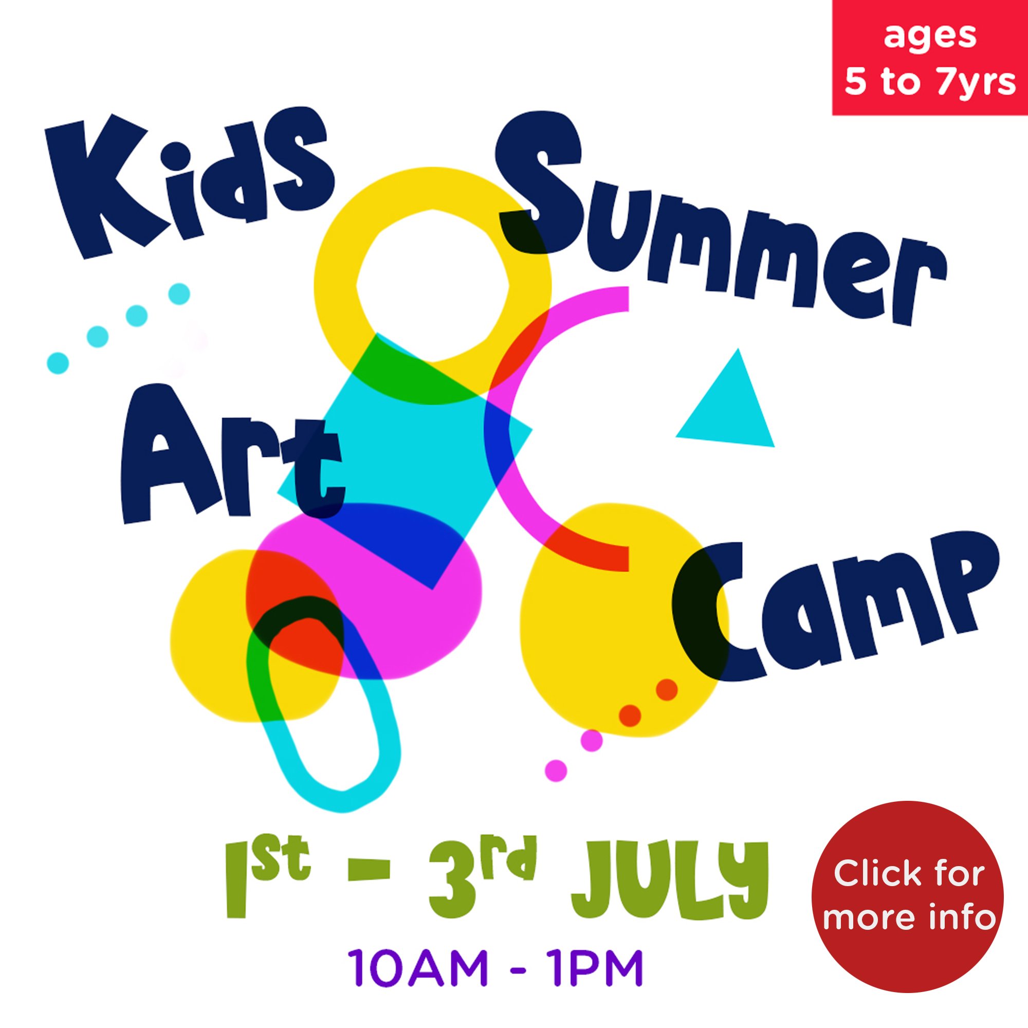 Kids Summer Art Camp (1st-3rd July) - 5 to 7 yrs