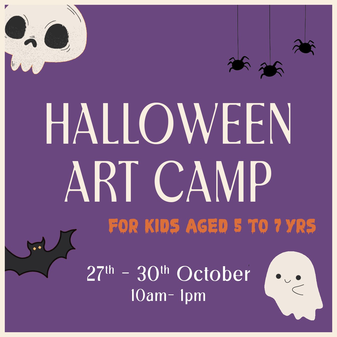 Halloween Art Camp (27th-30th October) - 5 to 7 yrs