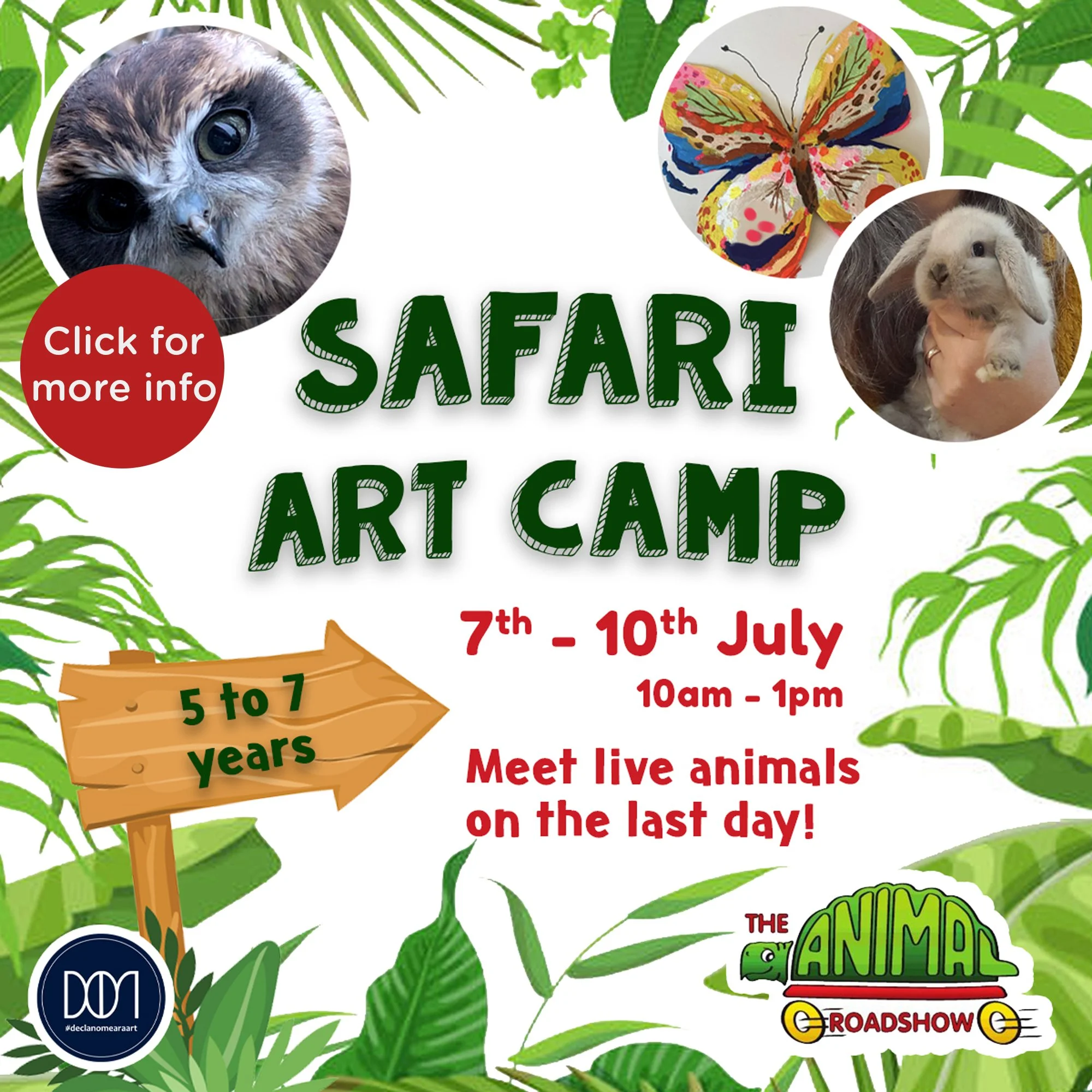 Safari Art Camp (7th-10th July) - 5 to 7 yrs