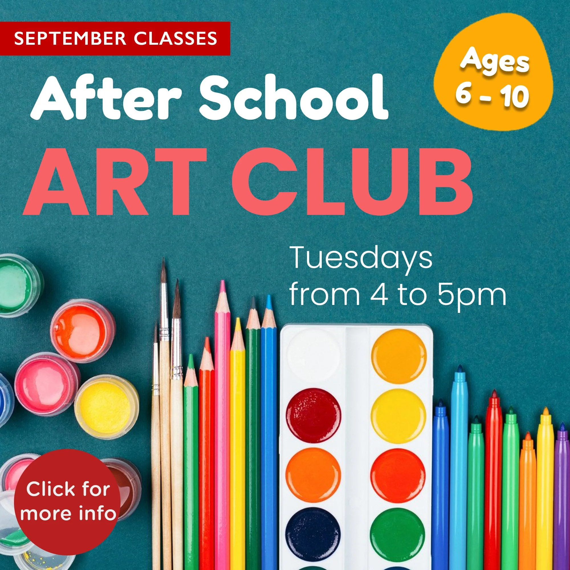 After School Art Club (6-10yrs) - September