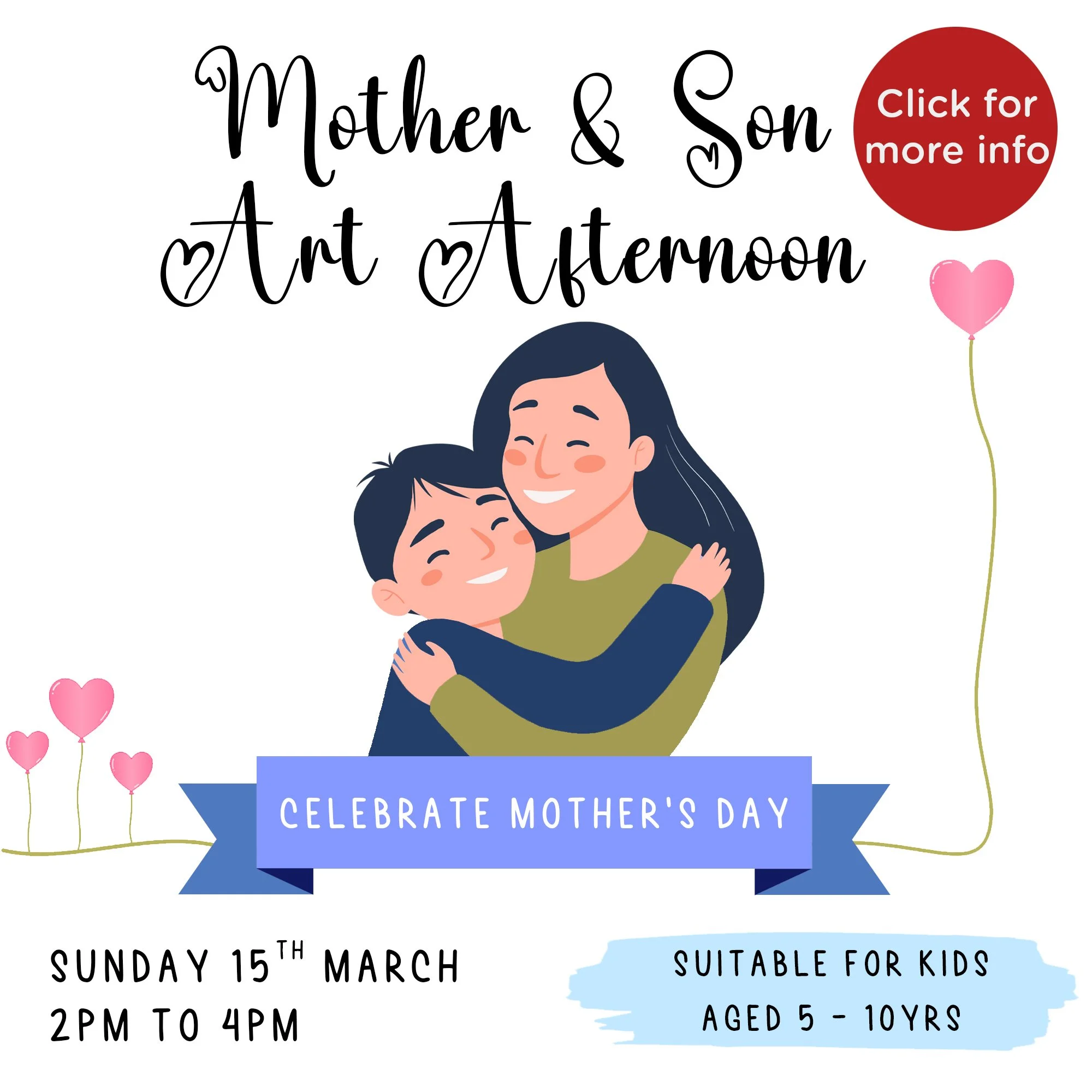 Mother & Son Art Afternoon - Sun 15th March