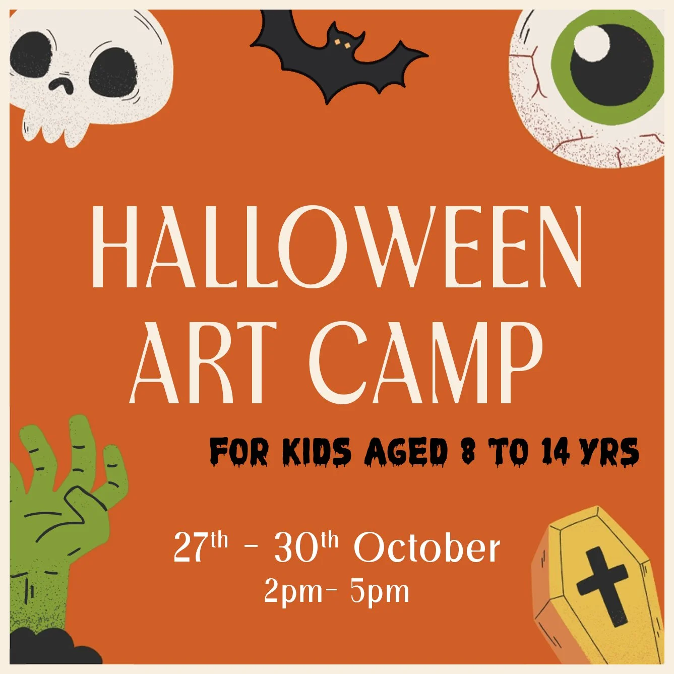 Halloween Art Camp (27th-30th October) - 8 to 14 yrs