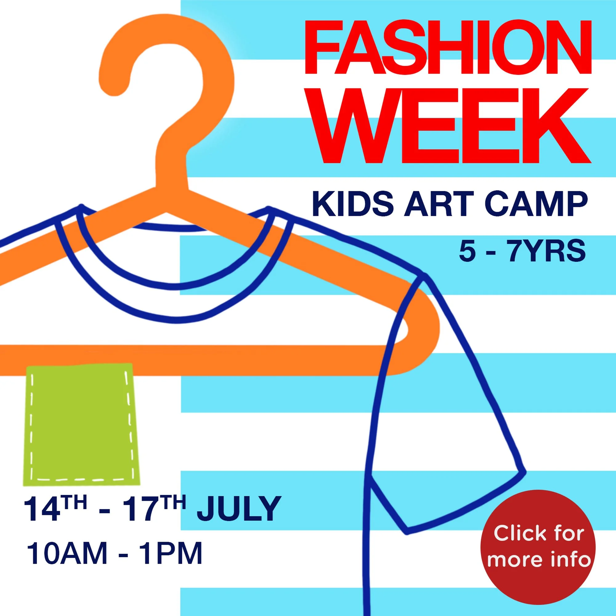 Fashion Week Art Camp (14th - 17th July) - 5 to 7 yrs