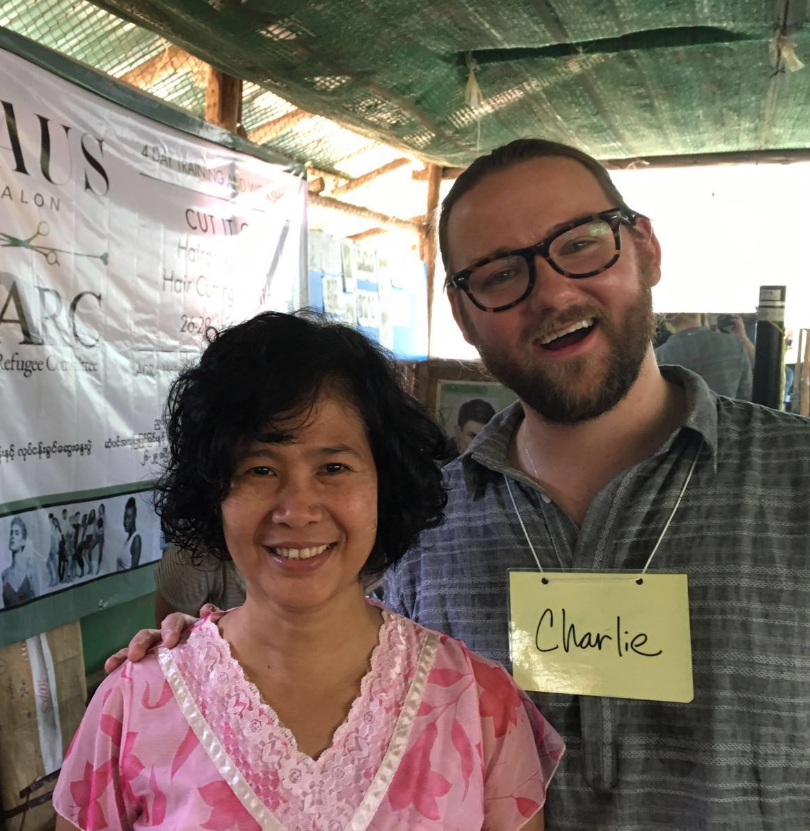 Thi Dar Aung loves her new layered bob haircut from Charlie. We all do!