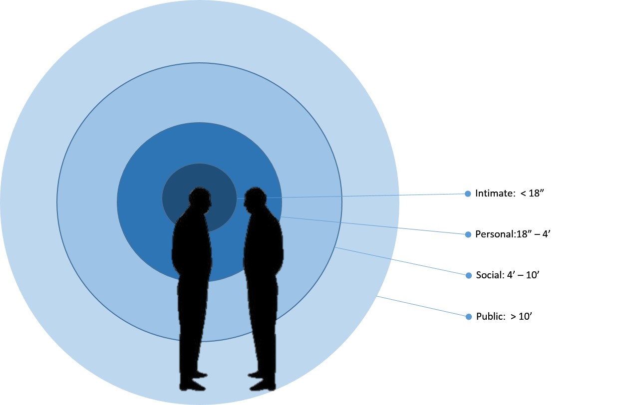 Figure 1: Proxemics. (Hall, 1966)
