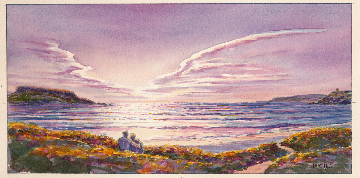 Sunset on Malta (sketch)