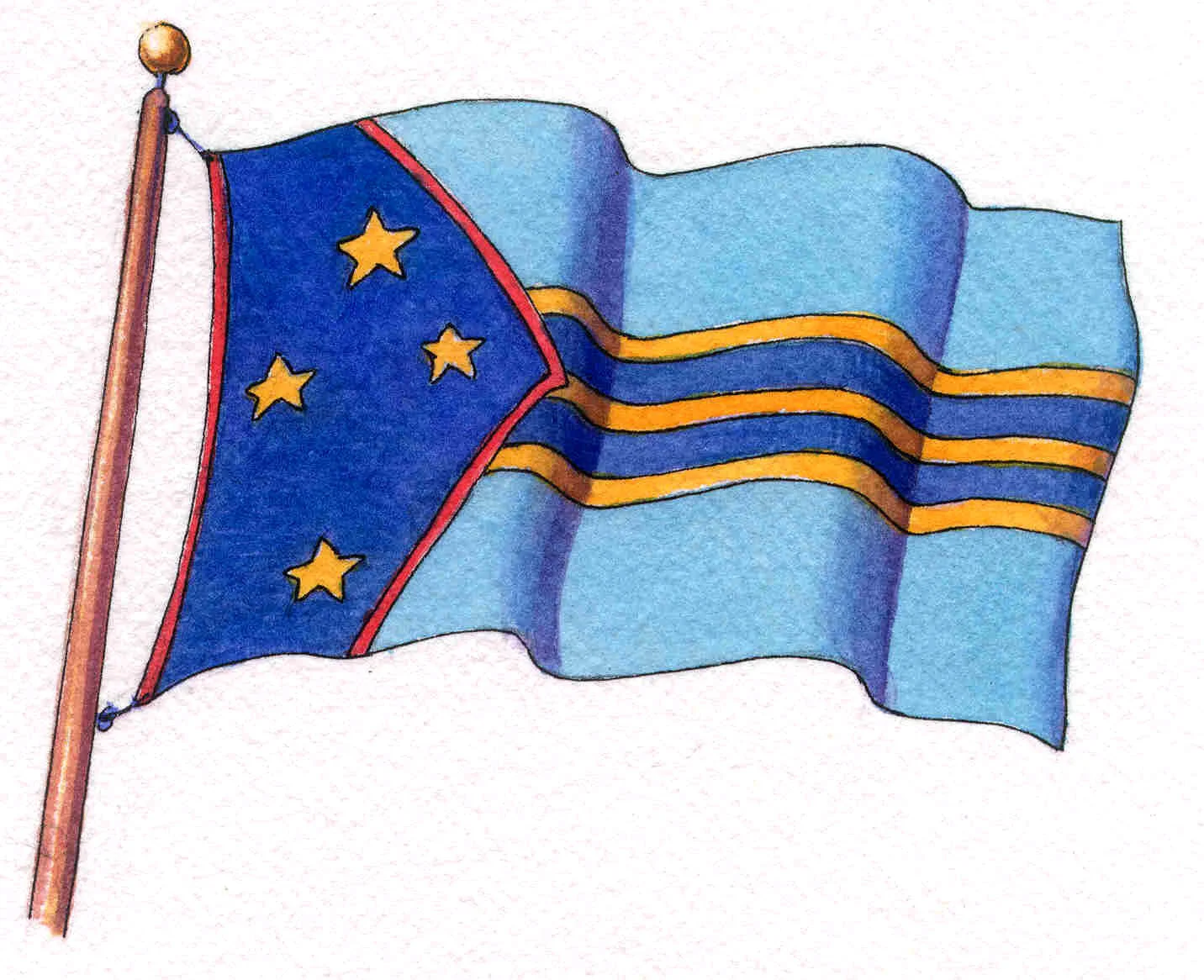 New Island's Flag