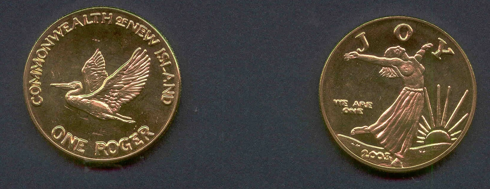 The roger - New Island's currency