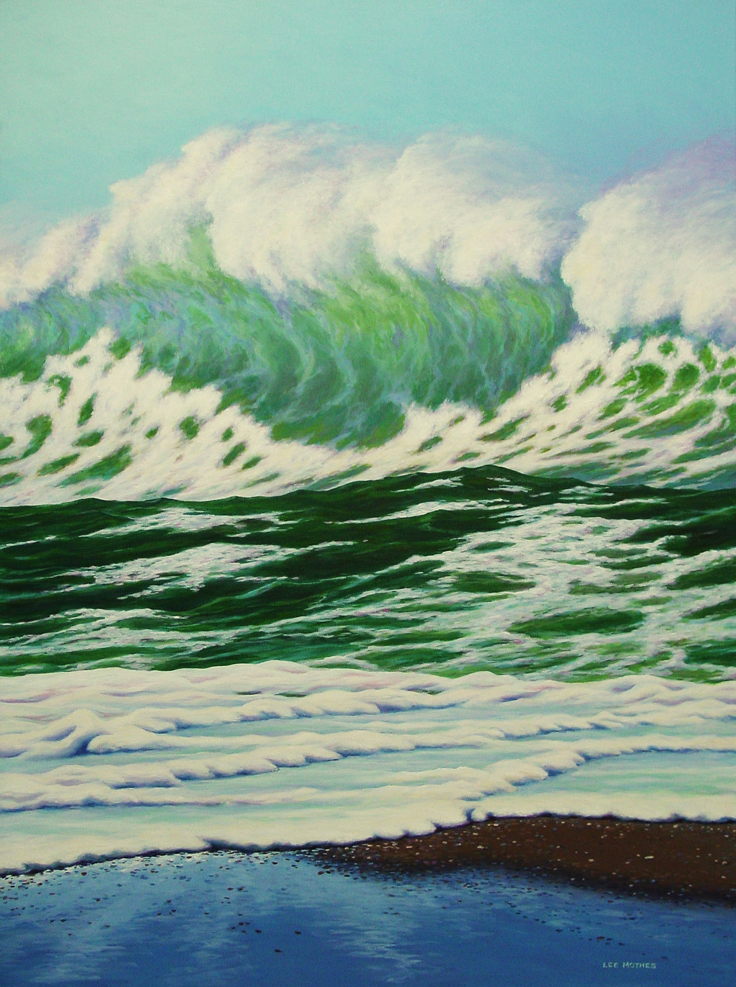 I'll have this 30" by 40" acrylic on canvas titled "Rampant" at an informal show in Long Beach, California. I'll also display several drawings, prints and watercolors.