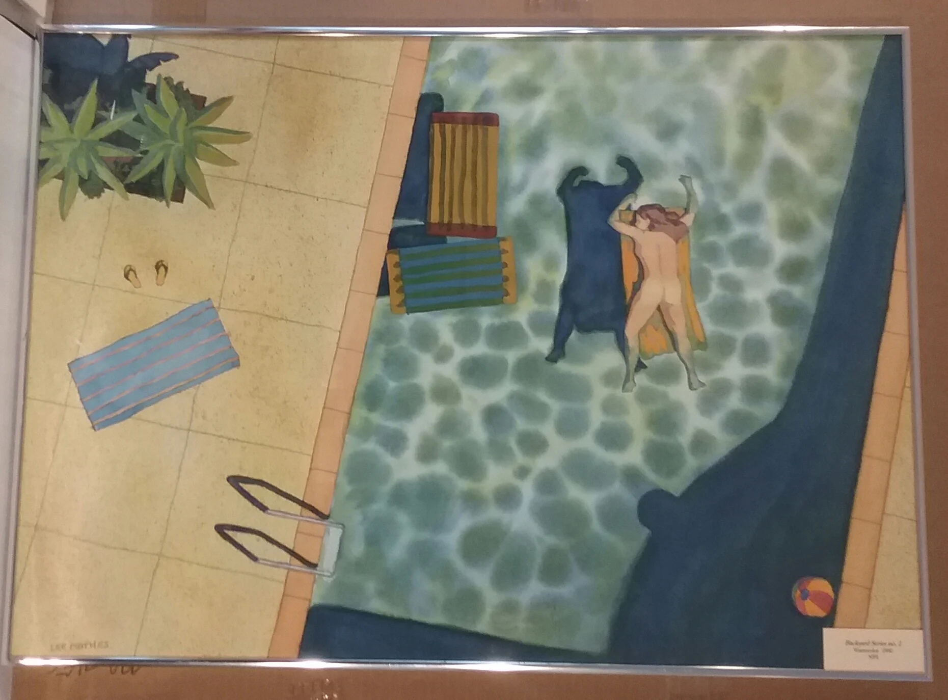 "Backyard No. 2" watercolor, 20" by 26" 1980