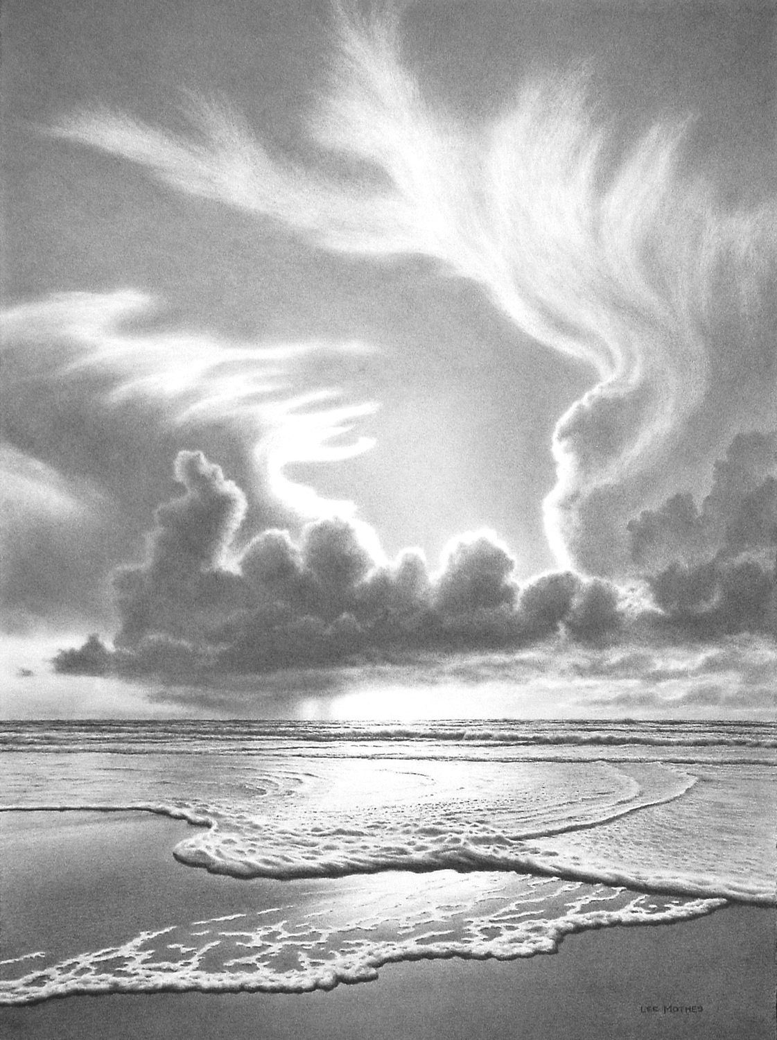 How to Draw Waves  A Realistic Ocean Wave Sketch in Pencil