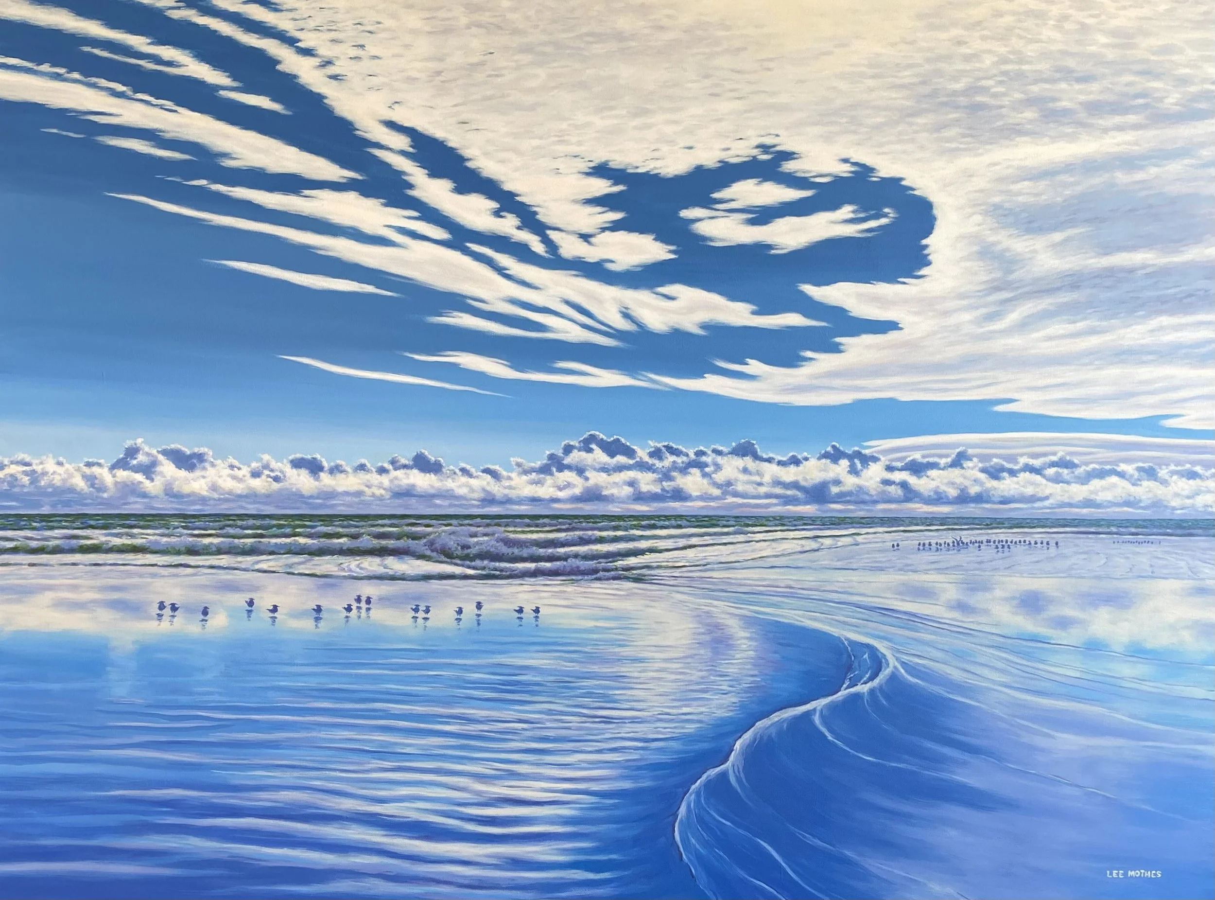 Blue Day at the River Mouth