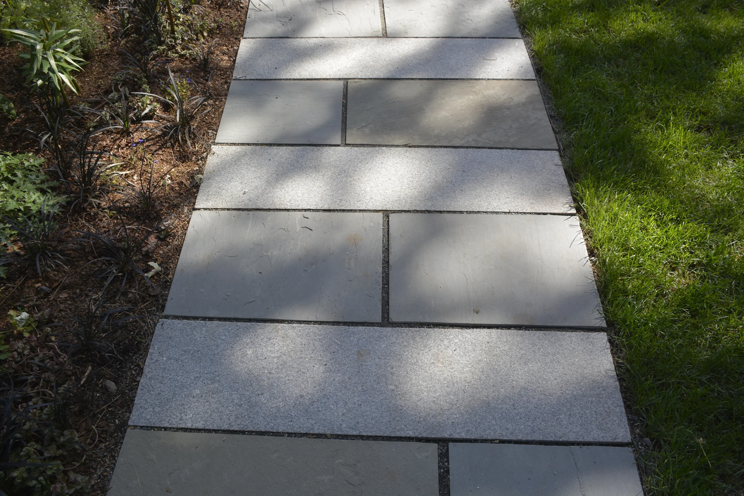  Granite and blue stone walkway 