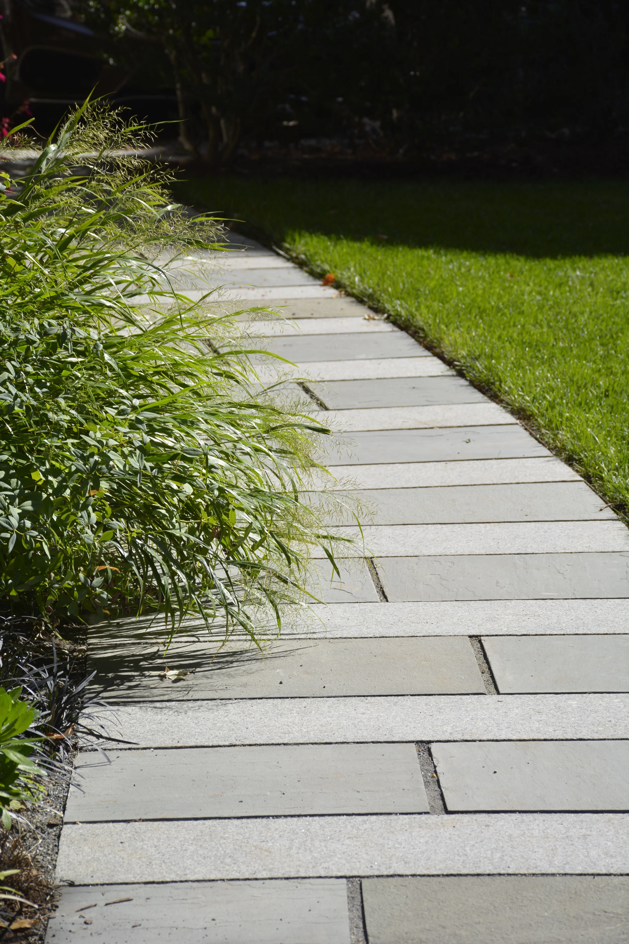 Granite and blue stone walkway 