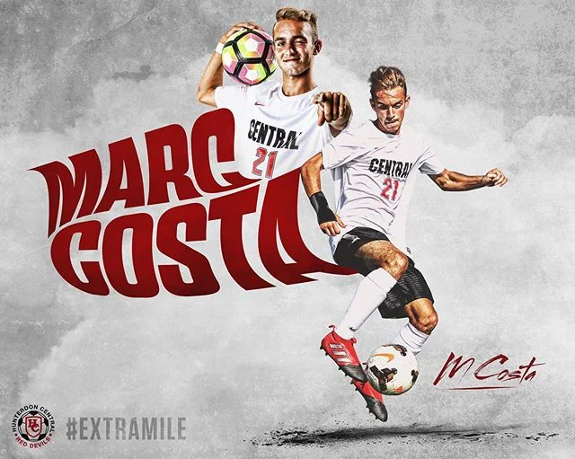 With just 3️⃣ days until the start of @hcreddevilsoccer preseason camp, our summer #RedDevilDesignSeries picks up with lightning 💨 quick senior winger @mcosta_11. 🔴⚫️⚪️⚽️ #CapturingTheMoment #ExtraMile #GoodToGreat #RedDevilPride #RedDevilsSoccer #