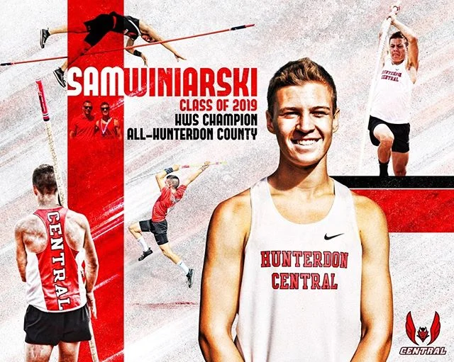 Jumping into the track & field world with artwork for our friend @_thewin_ & his buddy @jason.engler_.
⠀
The All-County Hunterdon Central 🎓 are moving on to the collegiate ranks...Sam’s joining the #jumpsquad at WashU in St. Louis as a