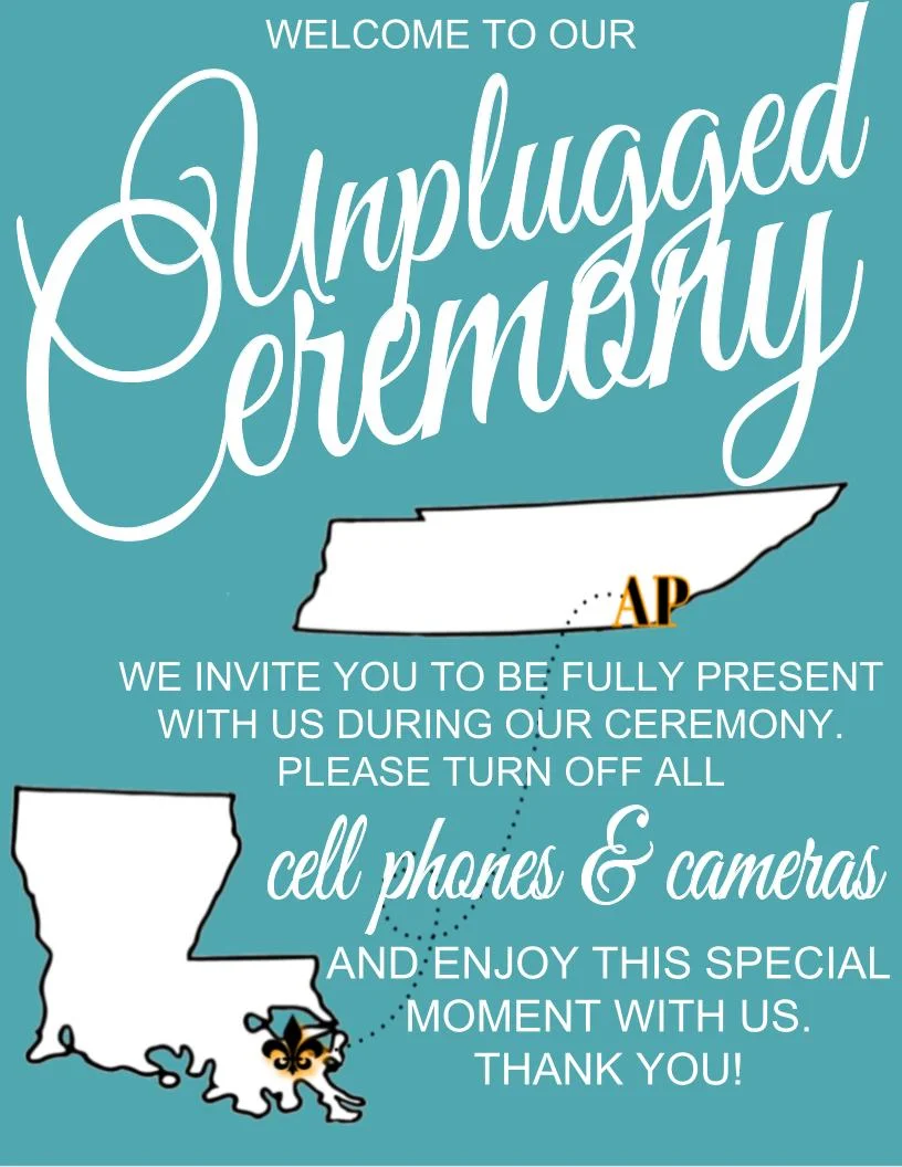 Custom Wedding Signage