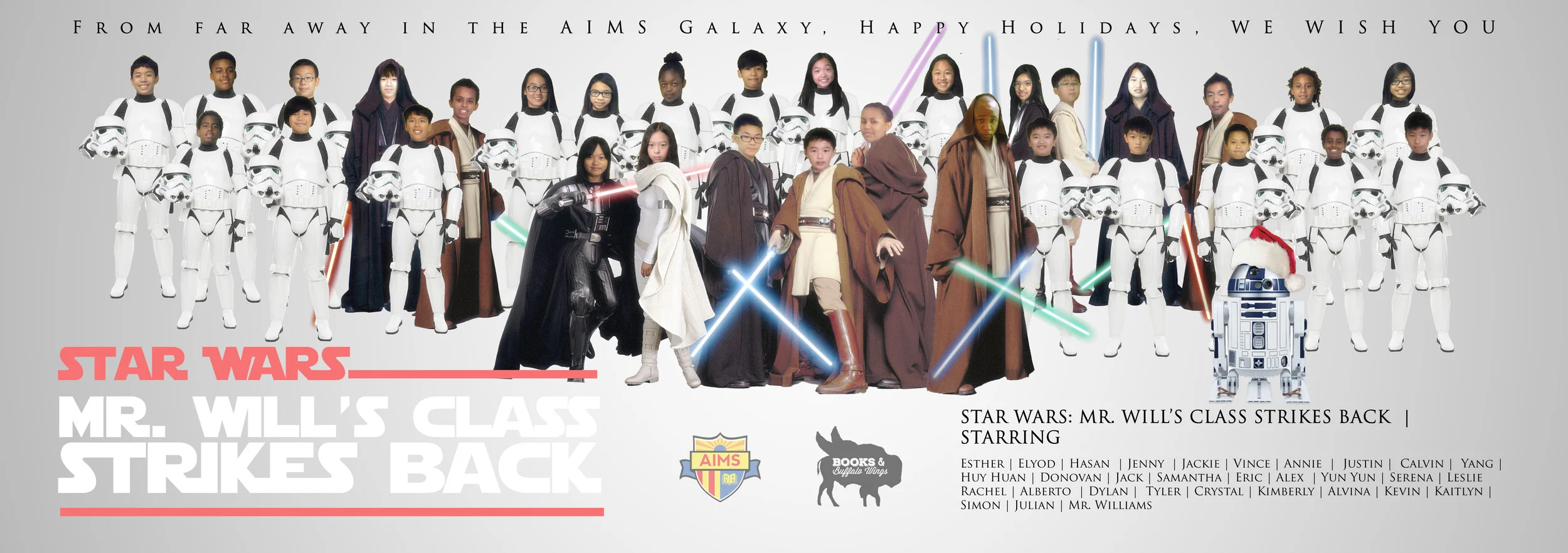 Mr. Will's Class Strikes Back Christmas Card (2015)