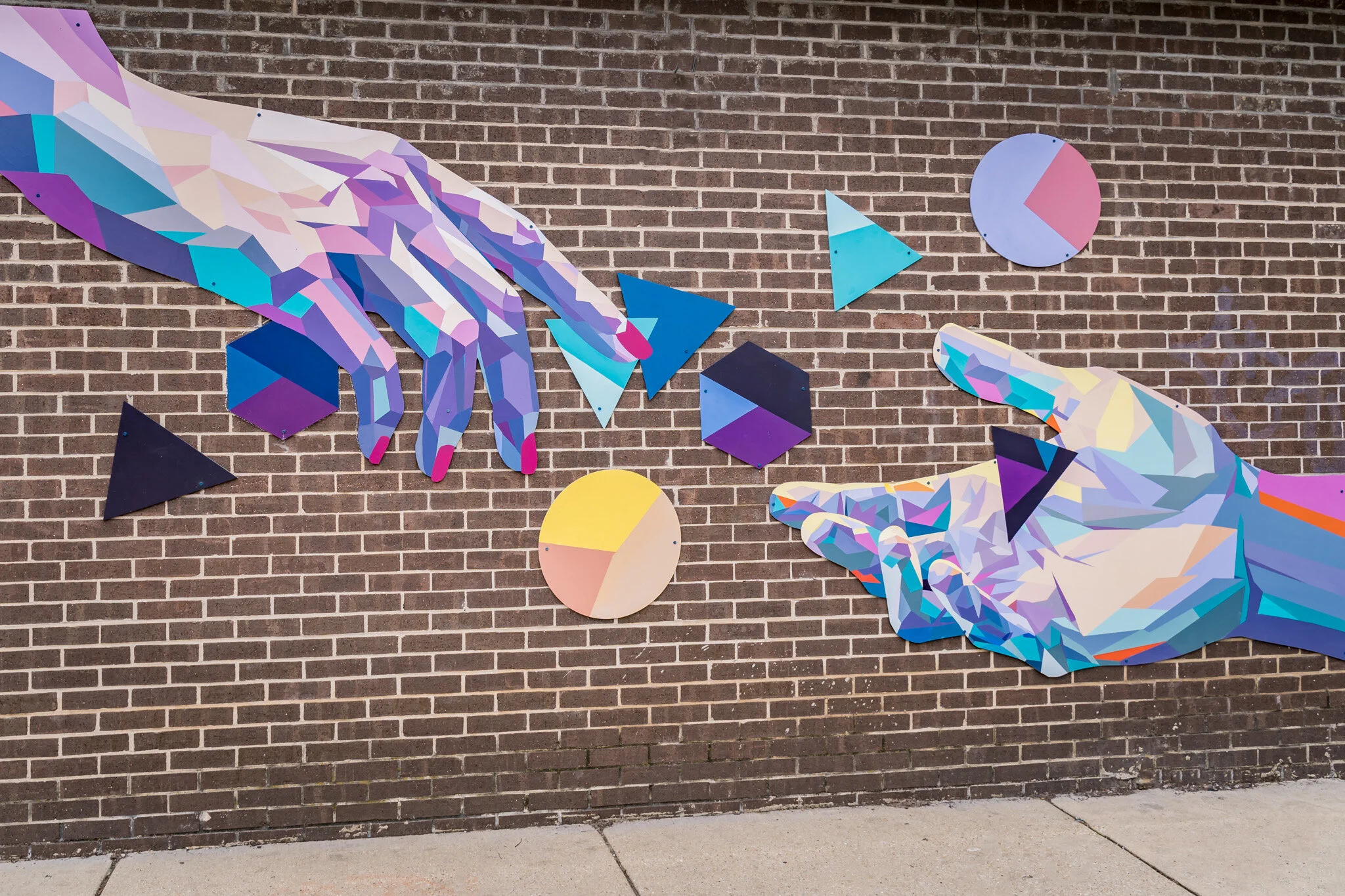 Human Citizen Workplace Mural on Metal Panels, 30' x 12'