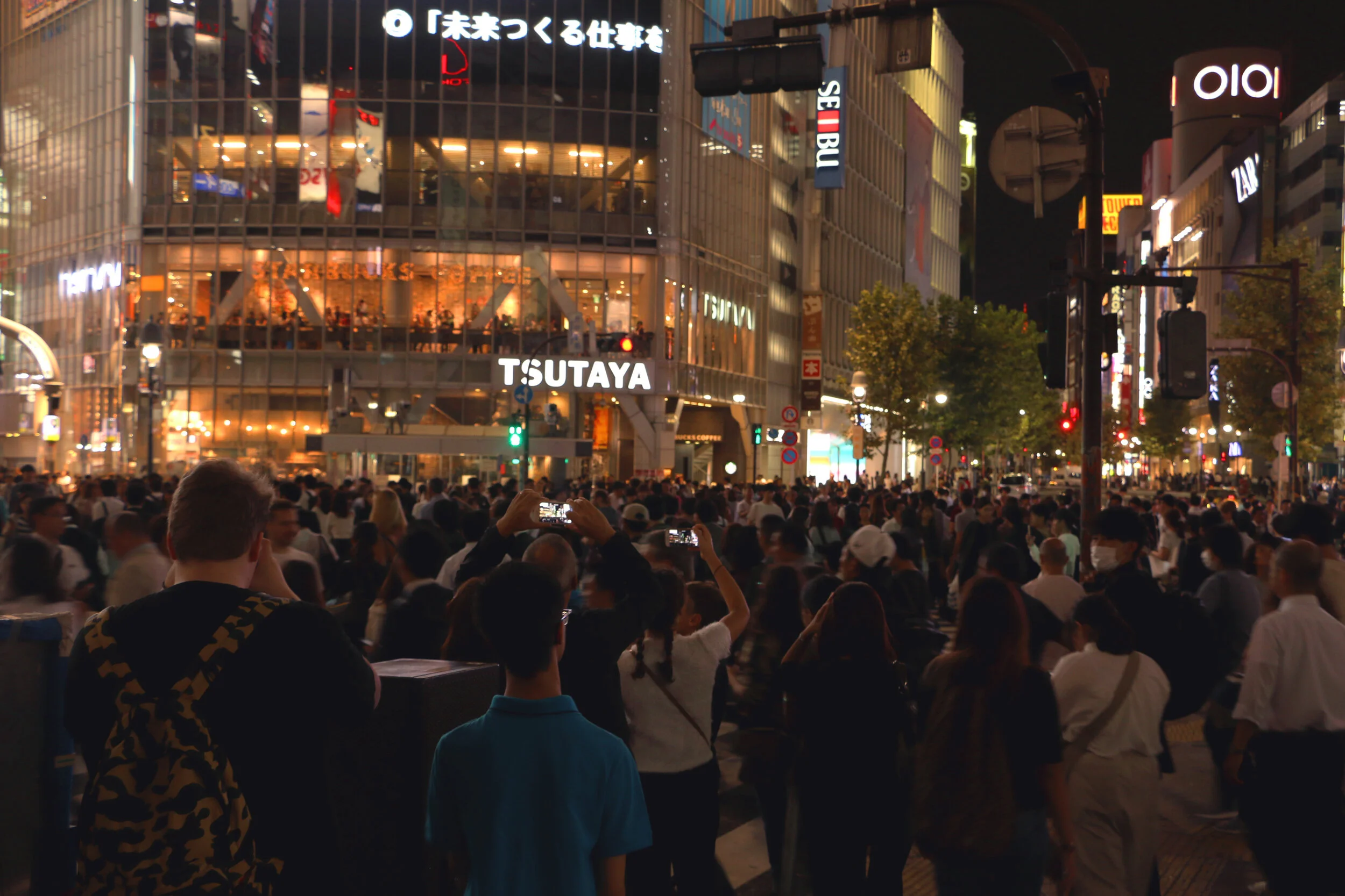 Shibuya Crossing, the busiest crossing in the world. It was INSANE.