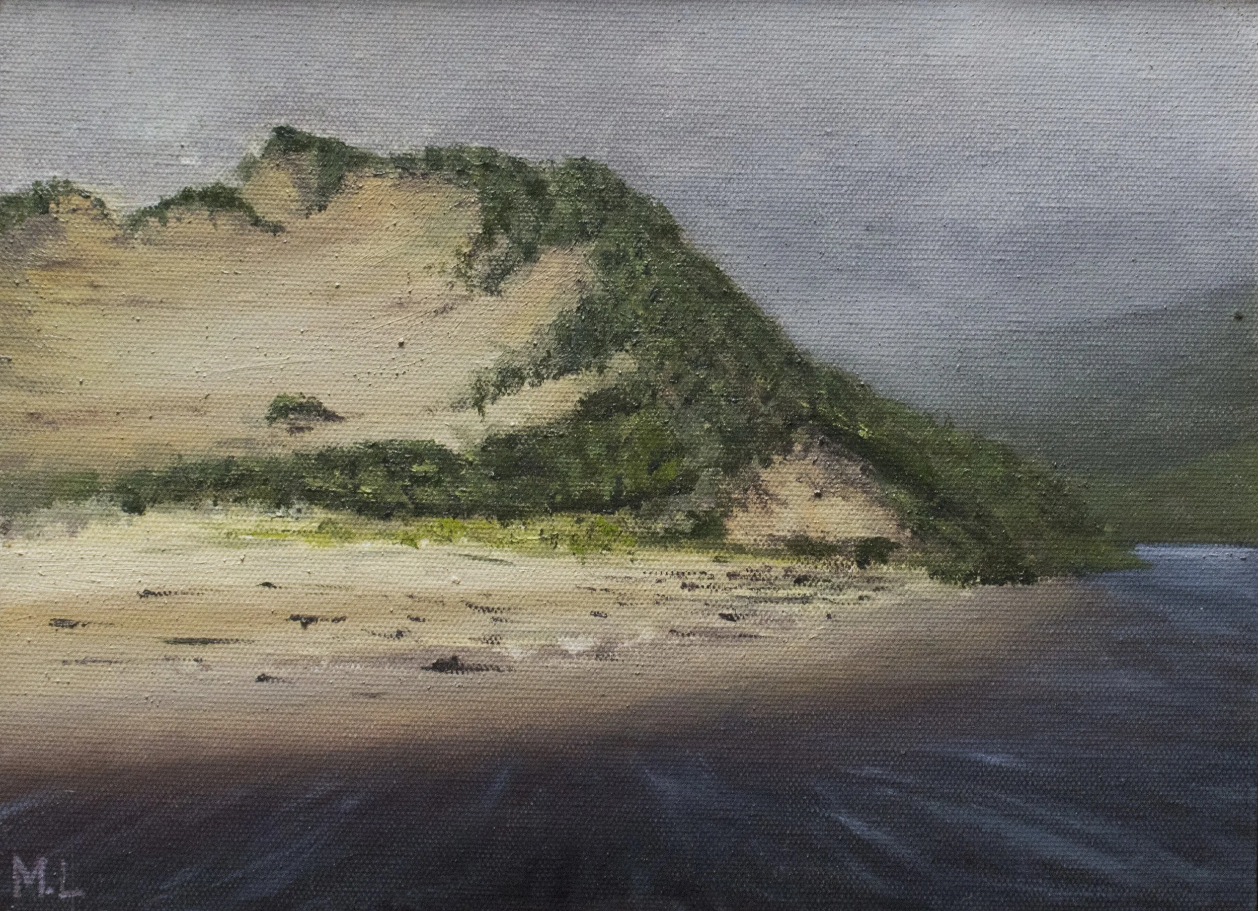 Darby Beach in the rain